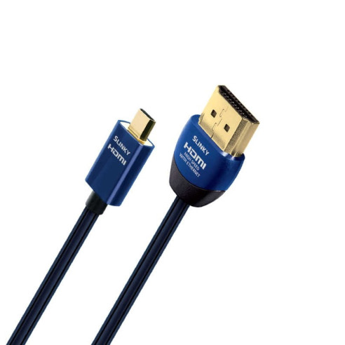 Audioquest Slinky - Câble HDMI vers Micro HDMI - Bleu