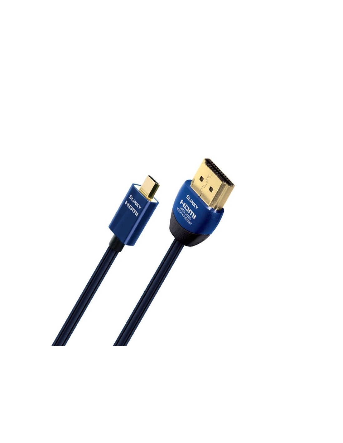 Audioquest Slinky - Câble HDMI vers Micro HDMI - Bleu