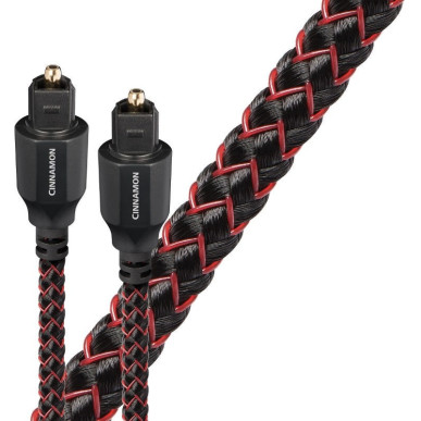 Audioquest Cinnamon Optique - Câble Optique + Mini adaptateur jack 3,5mm - 0,75m / 1,5m / 3m / 5m / 8m / 12m / 16m