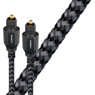 Audioquest Carbon Optique - Câble Optique + Mini adaptateur jack 3,5mm - 0,75m / 1,5m / 3m / 5m / 8m / 12m / 16m