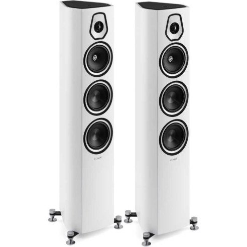 Sonus Faber Sonetto III - Enceintes Colonnes - Laquée Noire, Blanc Satin ou Noyer