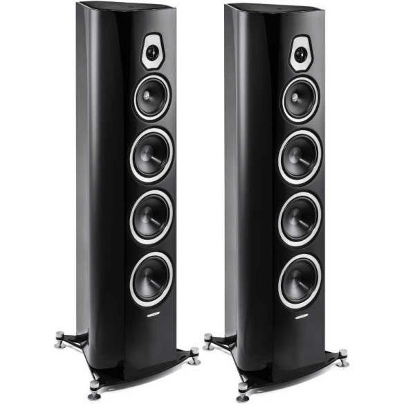 Sonus Faber Sonetto VIII - Enceintes Colonnes - Laquée Noire, Blanc Satin ou Noyer