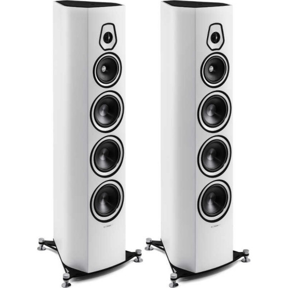 Sonus Faber Sonetto VIII - Enceintes Colonnes - Laquée Noire, Blanc Satin ou Noyer