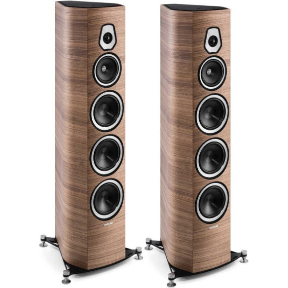 Sonus Faber Sonetto VIII - Enceintes Colonnes - Laquée Noire, Blanc Satin ou Noyer