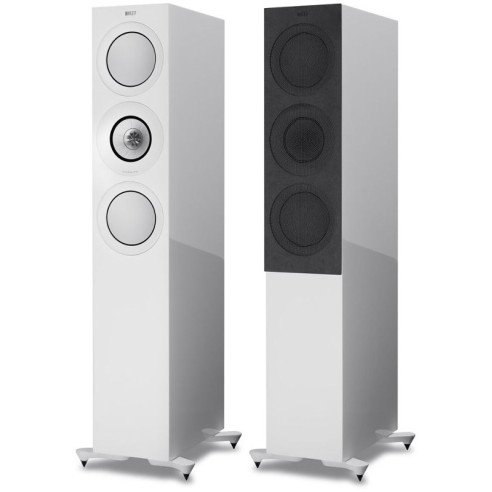 KEF R7 - Enceintes Colonnes - Laqué Noire, Laqué Blanche ou Noyer