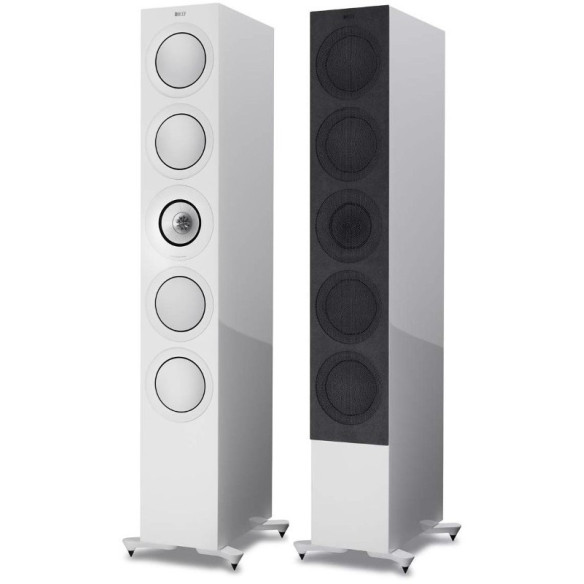KEF R11 - Enceintes Colonnes - Laqué Noire, Laqué Blanche ou Noyer