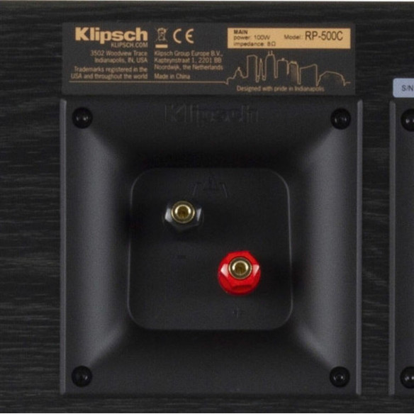 Klipsch RP-500C - Enceinte Centrale - Bois Noir ou Noyer
