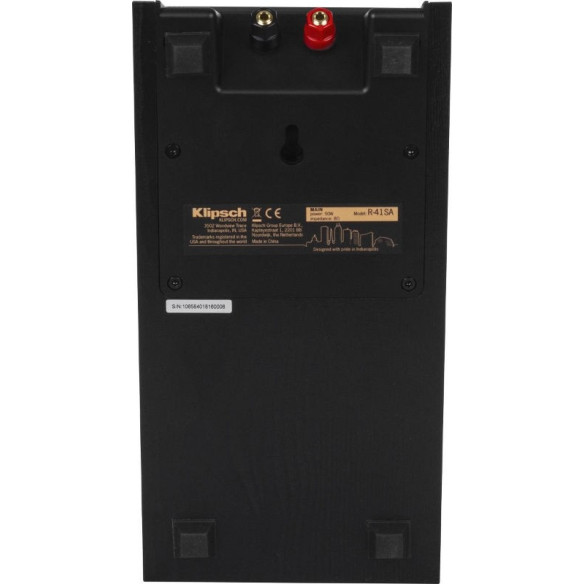 Klipsch R-41SA - Enceintes Dolby Atmos - Bois Noir