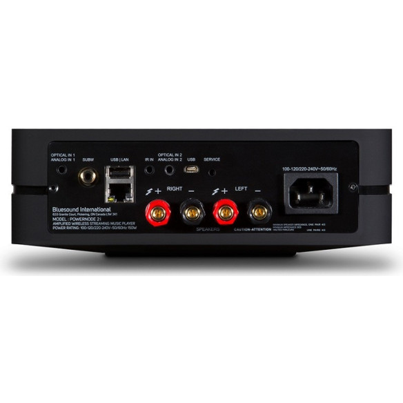 Bluesound POWERNODE 2i - Ampli Stéréo - Noir ou Blanc