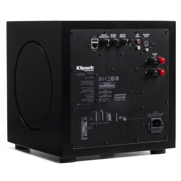 Klipsch C-308ASWI - Caisson de Basses - Laquée Noire