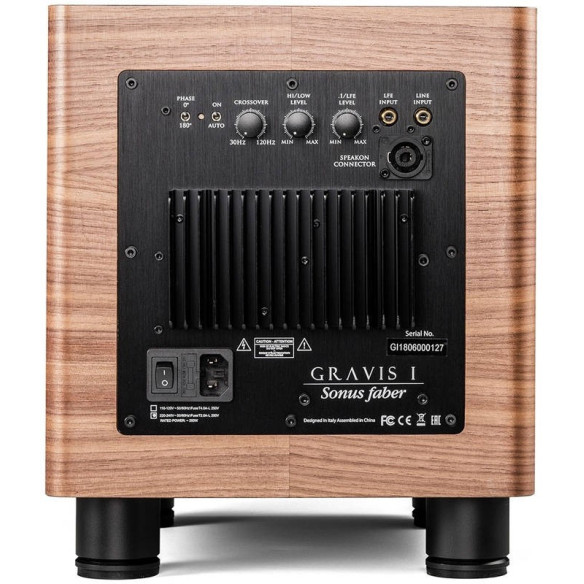 Sonus Faber Gravis I - Caisson de Basses - Laqué Noir, Laqué Blanc ou Noyer