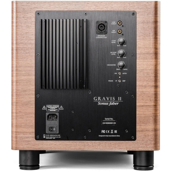 Sonus Faber Gravis II - Caisson de Basses - Laqué Noir, Laqué Blanc ou Noyer