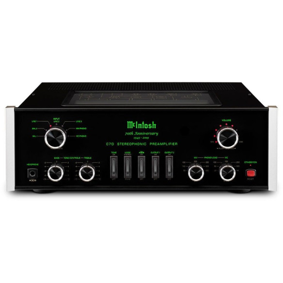 McIntosh C70 - Préampli Stéréo à Tube - Noir