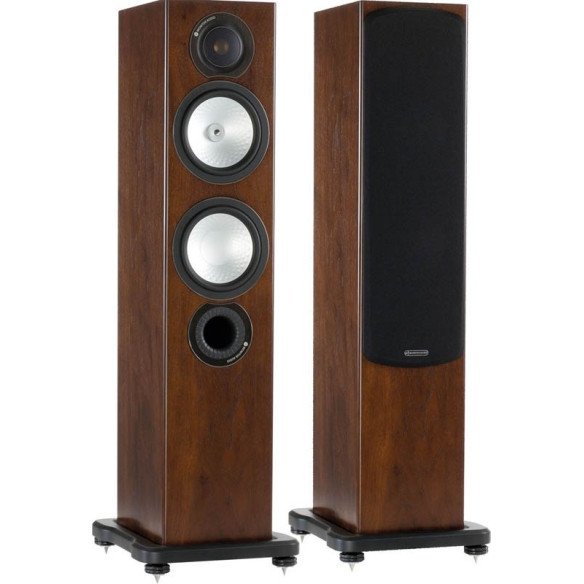 Monitor Audio Silver RX6 - Enceintes Colonnes Noir, Noir Laqué, Walnut, Noyer, Rosenut, Blanc Laqué