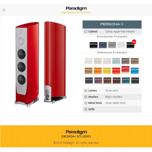 Paradigm Persona B - Enceintes Bibliothèques - Vanta Black, Harmony White, Aria Blue, Sonic Silver ou Carbon Black