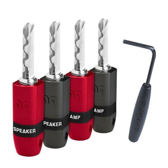 4x Audioquest SureGrip 300 - Fiches Bananes - Silver ou Gold