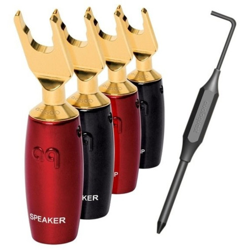 4x Audioquest SureGrip 507 - Fourches - Argent ou Or