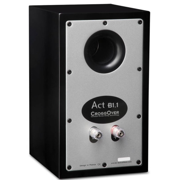 BC Acoustique ACT B1.1 - Enceintes Bibliothèques Noir Laqué