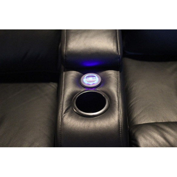 Lumene Hollywood Luxury II Siège + Bras Gauche - Fauteuil Cinéma - Noir
