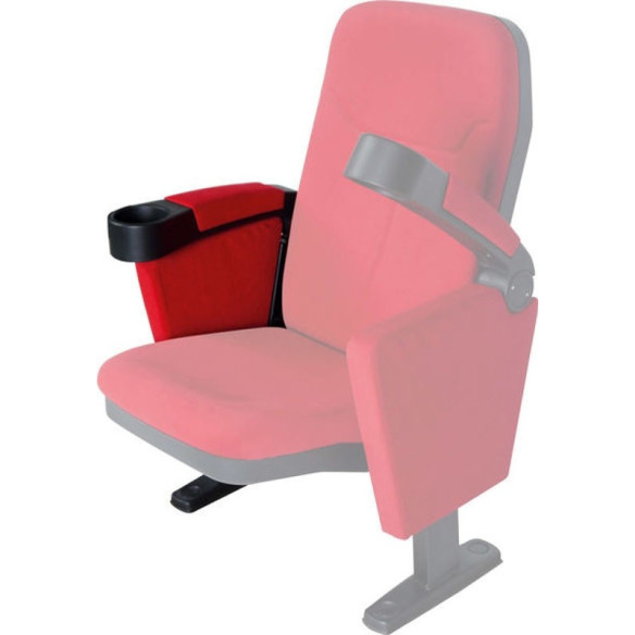 Lumene Hollywood Comfort Accoudoir Droit - Accessoire Fauteuil Cinéma - Rouge