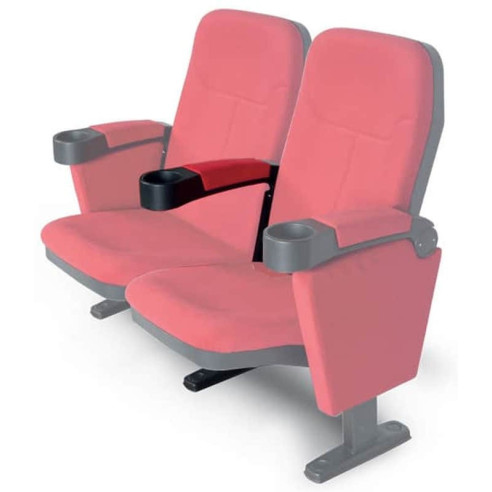 Lumene Hollywood Comfort Accoudoir Central - Accessoire Fauteuil Cinéma - Rouge