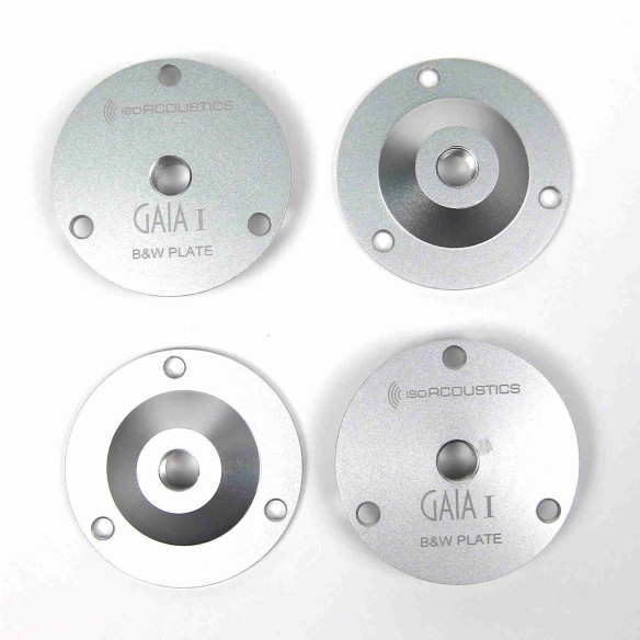 IsoAcoustics Gaia I B&W Plate - Adaptateurs pour B&W Nautilus et Diamond.