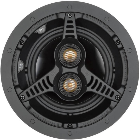 Monitor Audio C165-T2 - Enceinte Encastrable stéréo - Cache Blanc