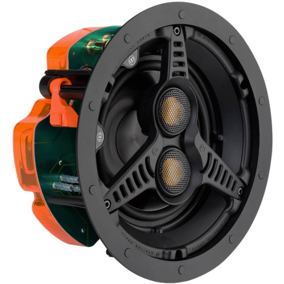 Monitor Audio C165-T2 - Enceinte Encastrable stéréo - Cache Blanc