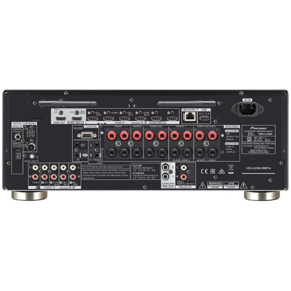 Pioneer VSX-LX304 - Ampli Home Cinéma - Noir ou Silver