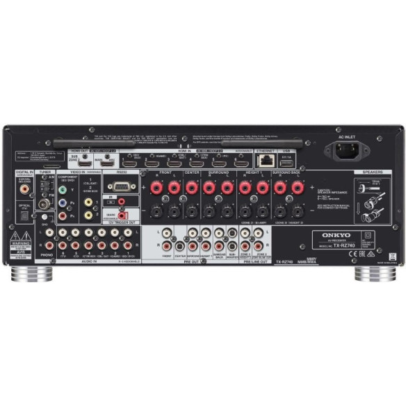 Onkyo TX-RZ740 - Ampli Home Cinéma - Noir ou Silver
