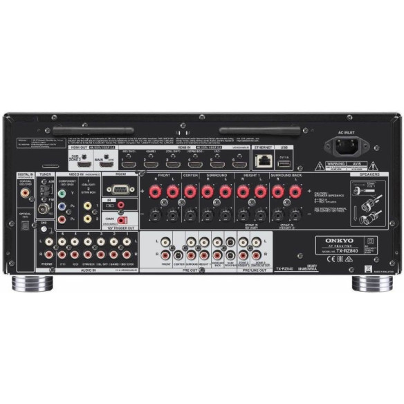 Onkyo TX-RZ840 - Ampli Home Cinéma - Noir ou Silver