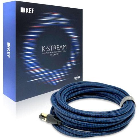 KEF K-Stream - Câble Ethernet - Bleu, Blanc ou Rouge