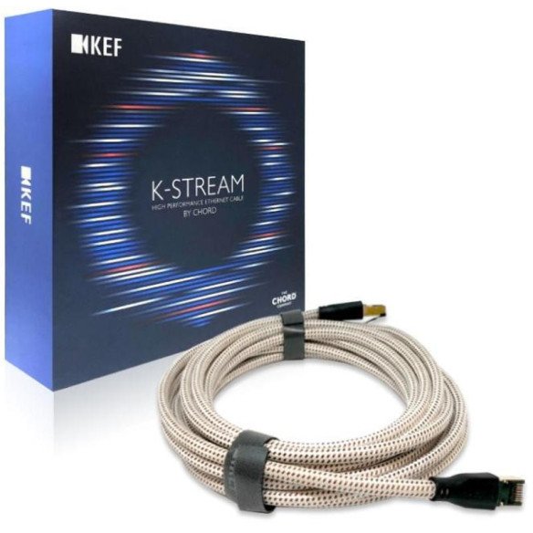 KEF K-Stream - Câble Ethernet - Bleu, Blanc ou Rouge