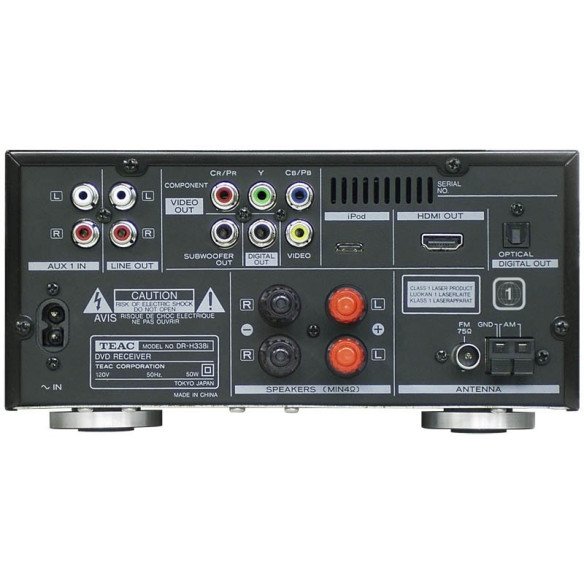 Teac DR-H338i - Mini-chaîne DVD 2.1 Black ou Silver