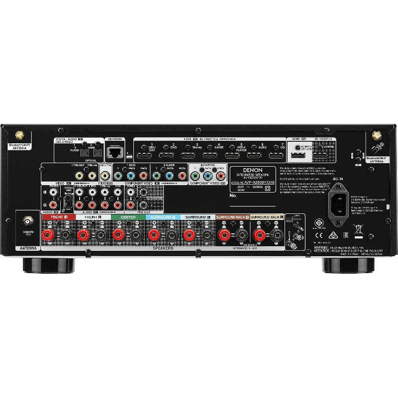 Denon AVRX2600H DAB Ampli Home Cinéma Noir