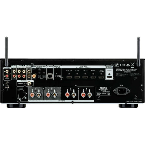 Denon DRA-800H - Ampli Stéréo connecté avec HDMI - Noir ou Silver Denon DRA-800H - Ampli Stéréo connecté avec HDMI - Noir ou Silver