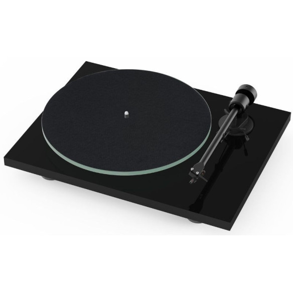 Pro-Ject T1 - Platine Vinyle - Laqué Noir, Laqué Blanc ou Noyer