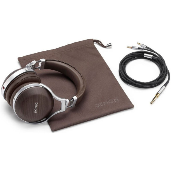 Denon AH-D5200 - Casque Circum-Auriculaire - Bois de Zébrano