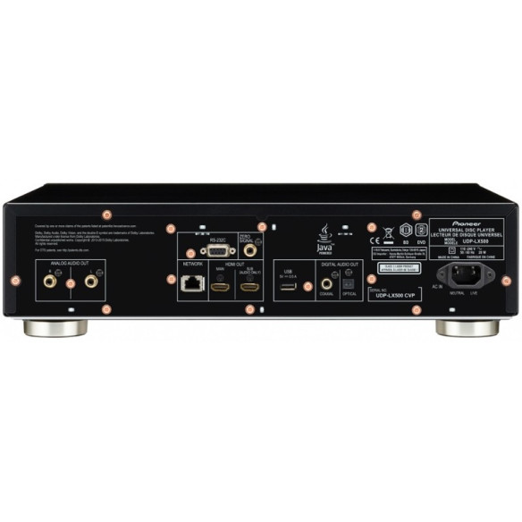 Pioneer UDP-LX500 AUDIOCOM Cinema Edition - Lecteur Blu-Ray - Noir