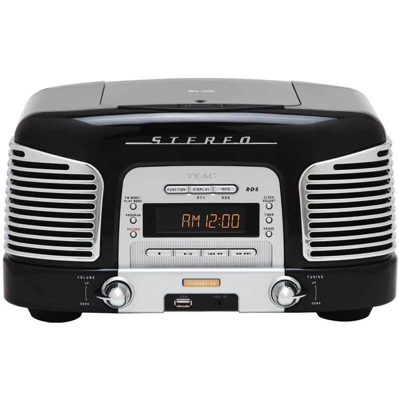 Teac SL-D800BT - Radio Réveil CD USB & Bluetooth 3.0 - Blanc