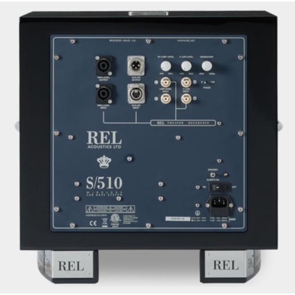 REL Acoustics S510 - Caissons de Basses - Laqué Noir ou Laqué Blanc