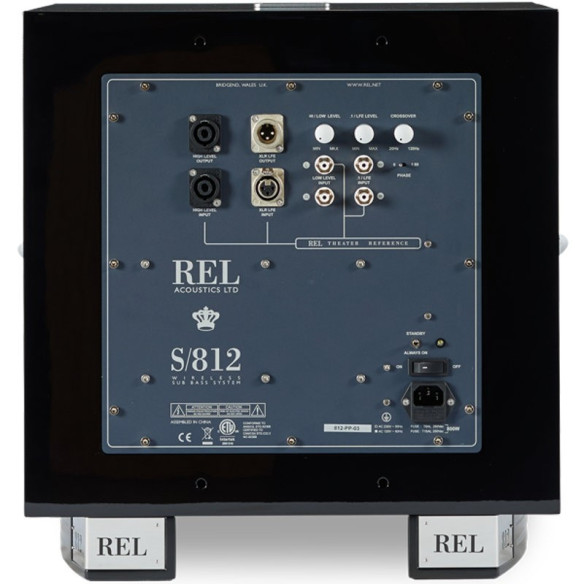 REL Acoustics S812 - Caissons de Basses Laqué Noir ou Laqué Blanc