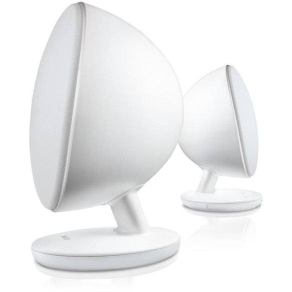 KEF EGG - Enceintes Sans Fil - Laqué Noir, Laqué Blanc ou Bleu