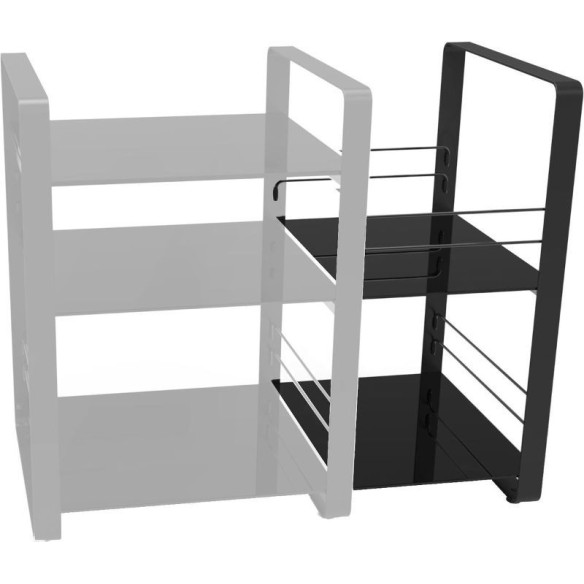 Norstone Loft Side - Meuble HiFi - Noir, Noyer ou Bambou