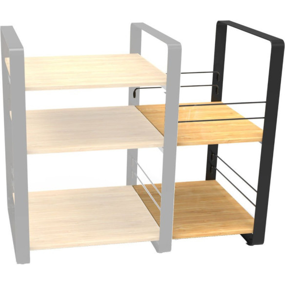 Norstone Loft Side - Meuble HiFi - Noir, Noyer ou Bambou