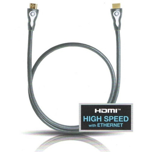Oehlbach HighSpeed SL500 - Câble HDMI - Silver