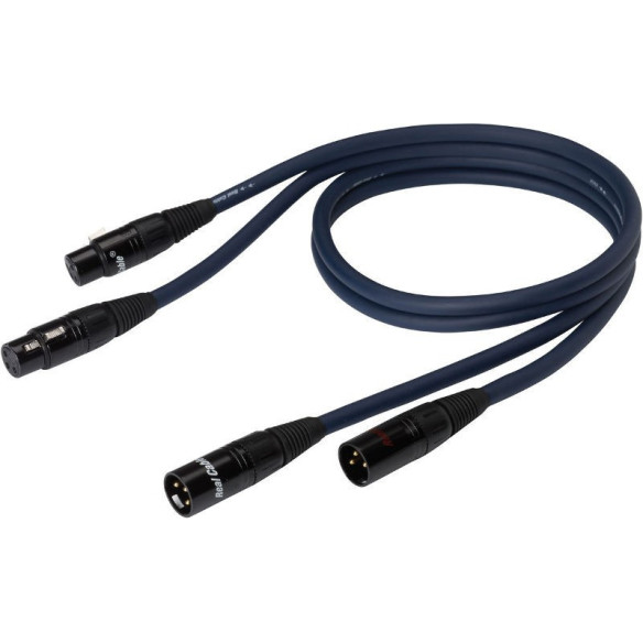 Real Cable XLR128 - Câble de Modulation - Bleu