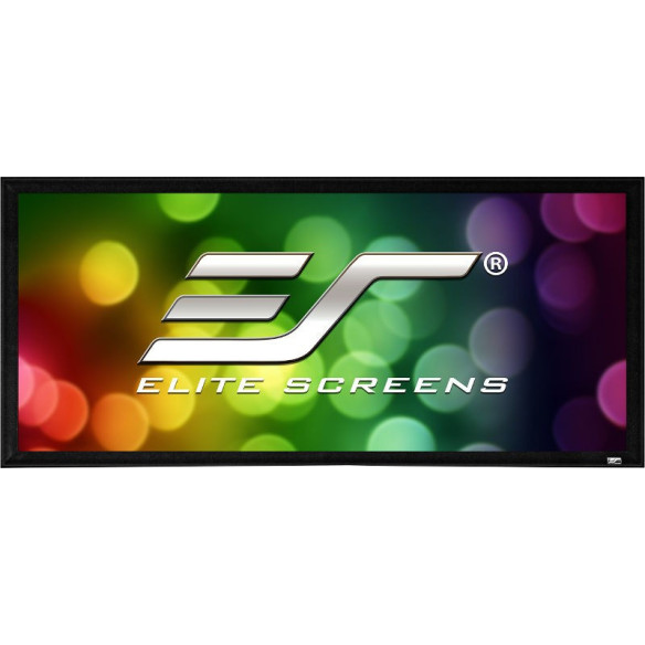 Elite Screens EZ Frame 21:9 Cinemascope A4K AcousticPro - Écran de Projection Fixe Transonore - Noir