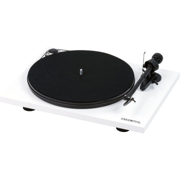 Pro-Ject Essential III Digital FR - Platine Vinyle - Laqué Noir, Laqué Blanc ou Rouge