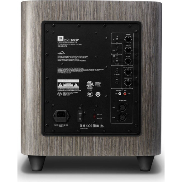 JBL Synthesis HDI-1200P - Caisson de Basses - Laqué Noir, Chêne Gris ou Noyer